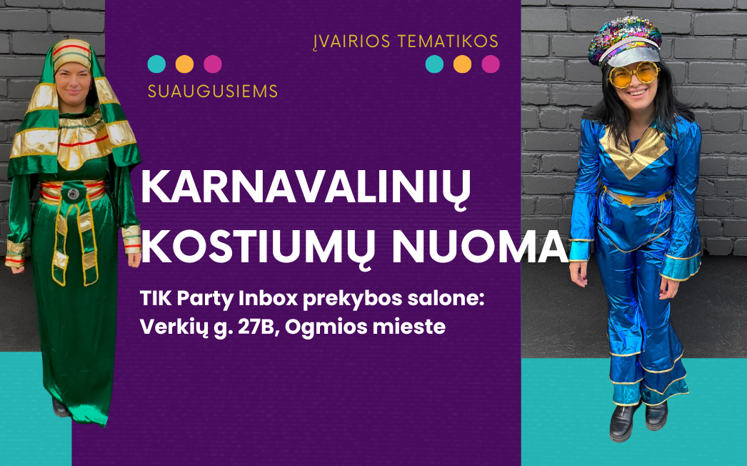 Karnavalinių kostiumų nuoma
